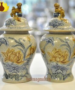 Chóe cúng, hoa Sen nổi, men rạn