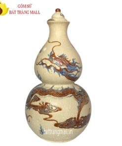 Hồ Lô đắp nổi Vân Long men rạn