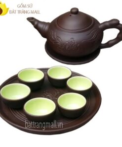 Ấm chén Gốm Tử Sa Bát Tràng khay Gốm.