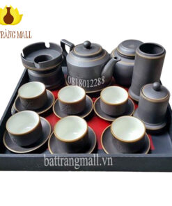Bộ Tích Phúc Lộc Thọ Gốm Tử Sa Bát Tràng.