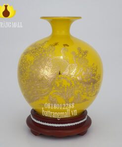 Bình Hút Lộc màu vàng Công Thành Danh Toại.
